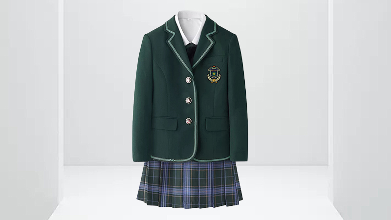 What fabrics are needed for customizing school uniforms?